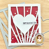 Stitched Sunray Background Craft Die