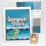 Summer Vibes Shadow Sentiment Craft Die