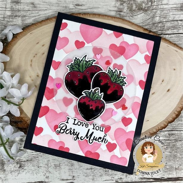 Bokeh Hearts Layering Stencils - 3pk