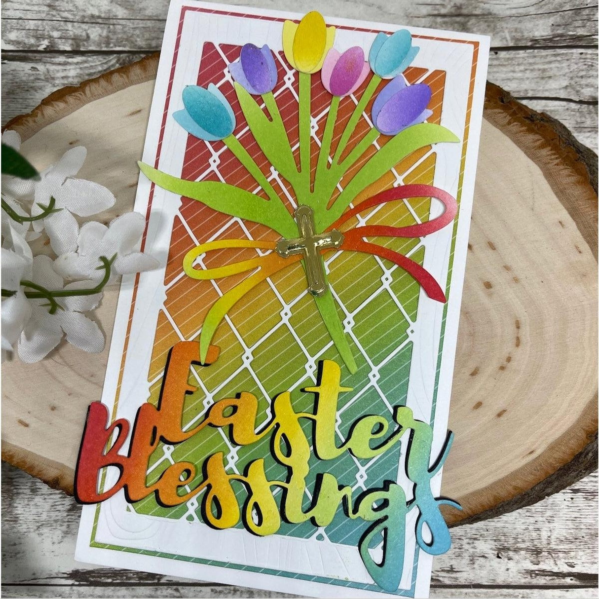 Layered Tulip Bouquet Die Set