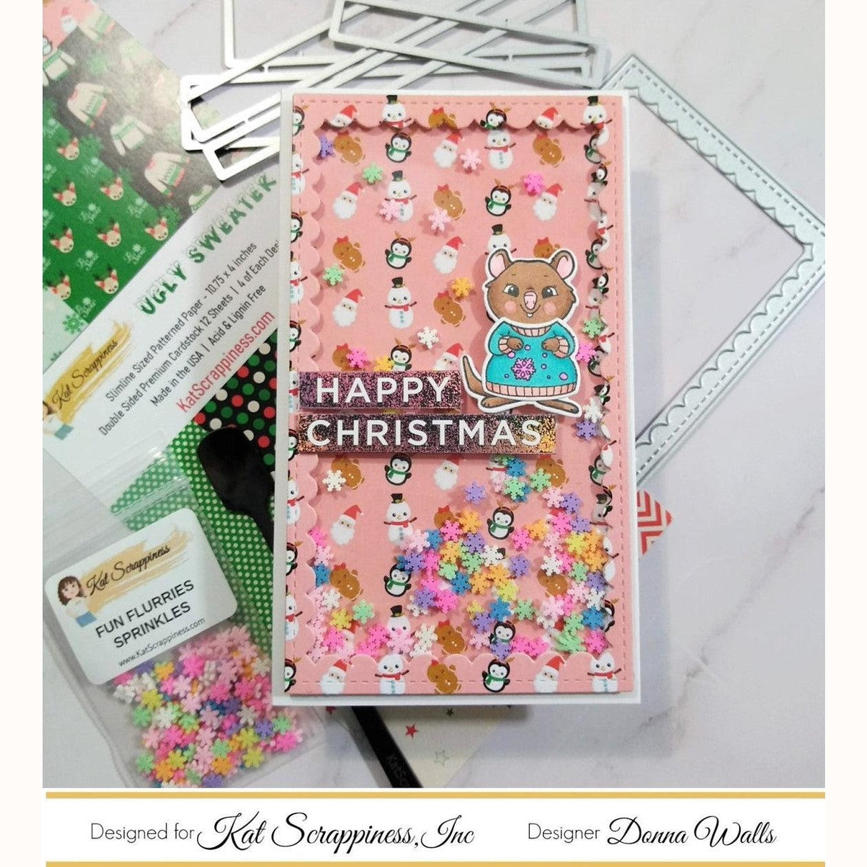 Ugly Sweater Slimline Paper PAD - CLEARANCE - RETIRING! - CLEARANCE!