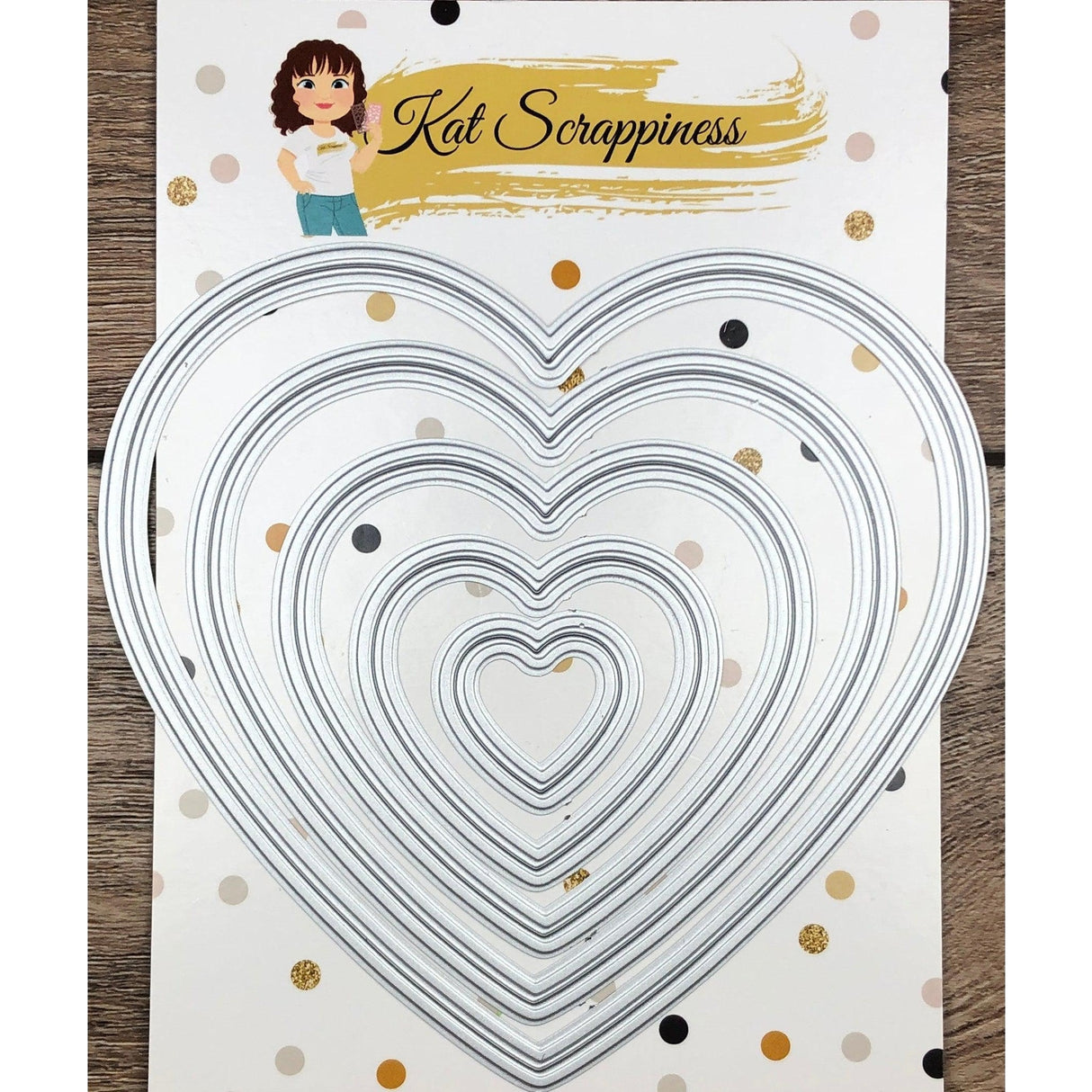 Embossed Edge Heart Craft Dies