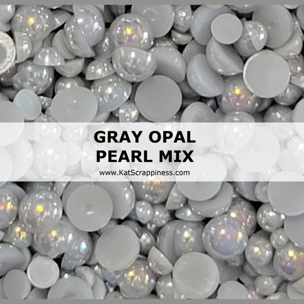 White Pearl Flatback Mix