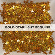 Gold Starlights - Sequins - Kat Scrappiness