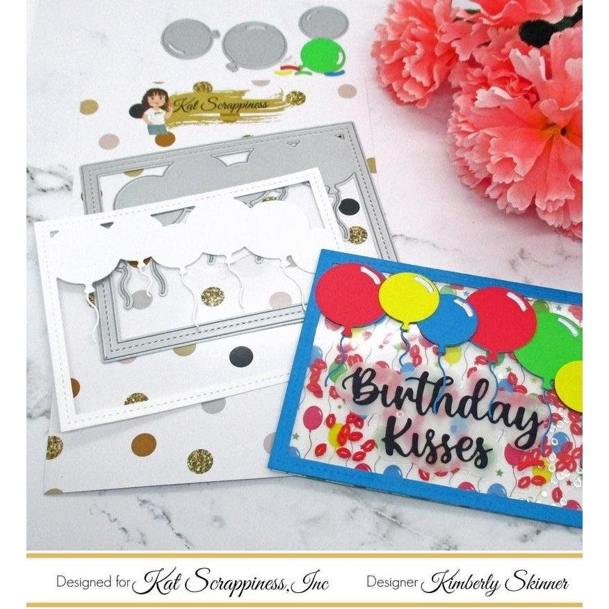 Birthday Kisses Shadow Sentiment Craft Die