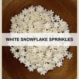 White Snowflake Sprinkles by Kat Scrappiness - Kat Scrappiness