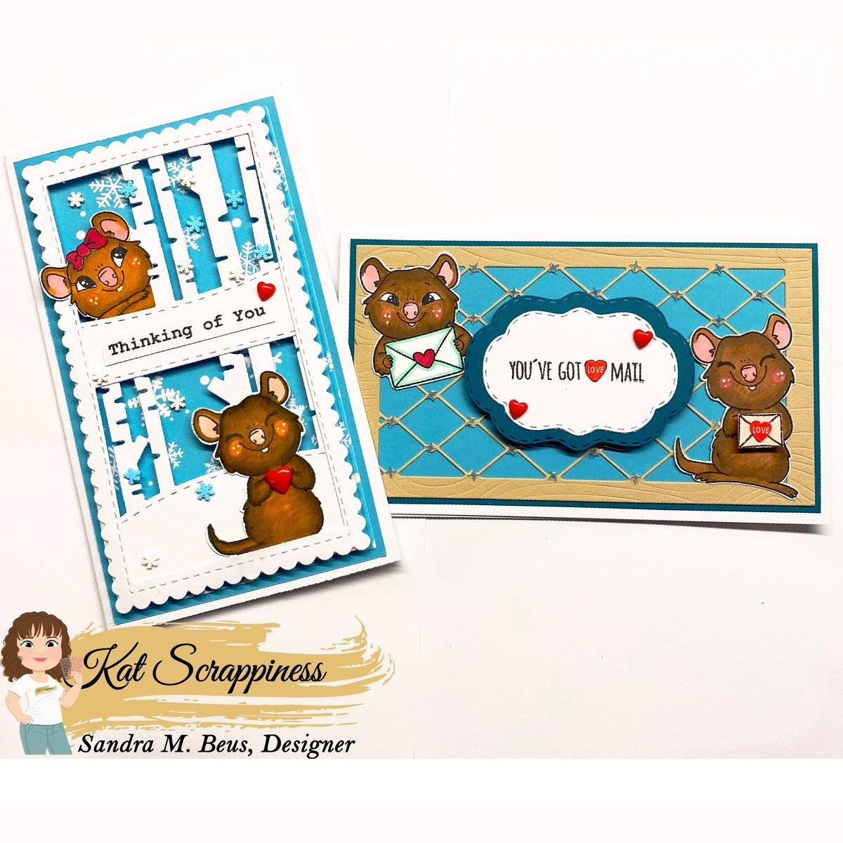 Valentine Quokka Stamp Set