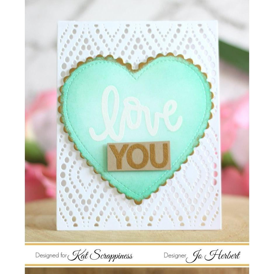 Stitched Scalloped Heart Craft Dies