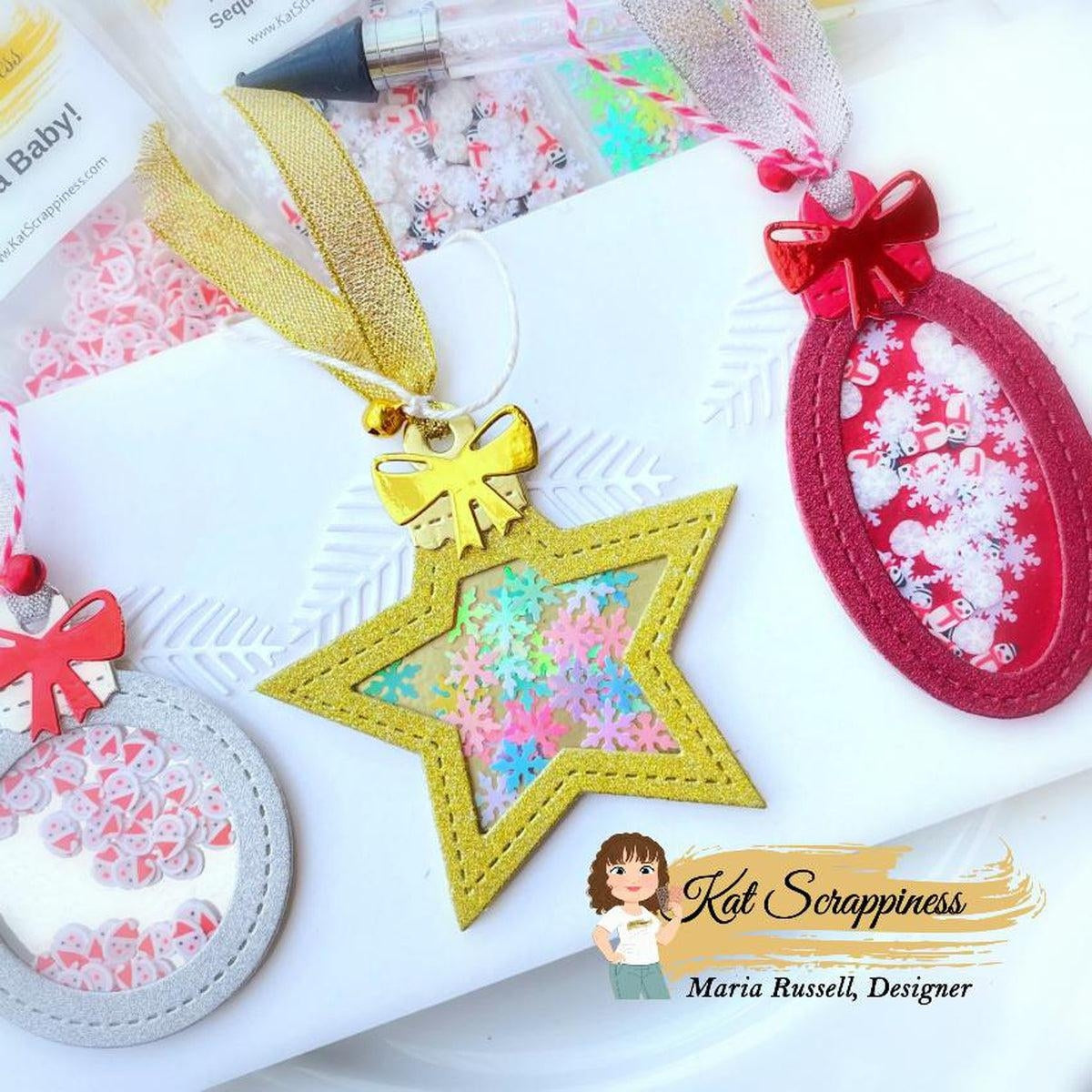 Christmas Shaker Ornament Craft Dies