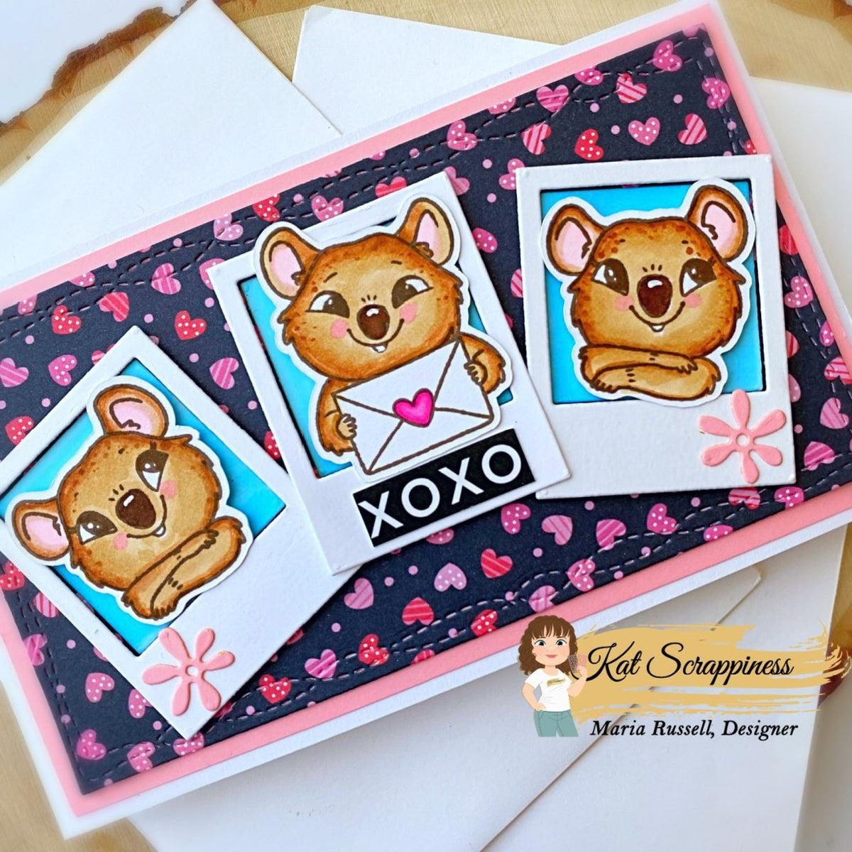 Valentine Quokka Stamp Set