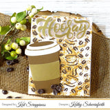 Coffee Time Background Die by Kat Scrappiness - Kat Scrappiness