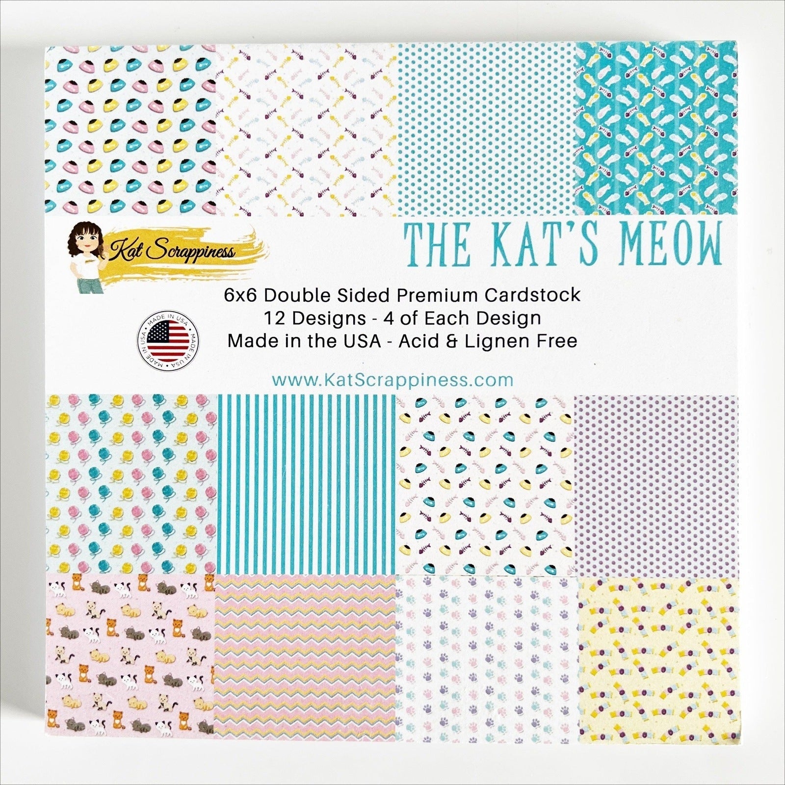 The Kats Meow 6x6 Paper Pad Kat Scrappiness