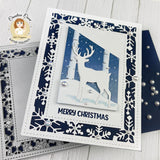 Snowflake Frame Background Craft Die