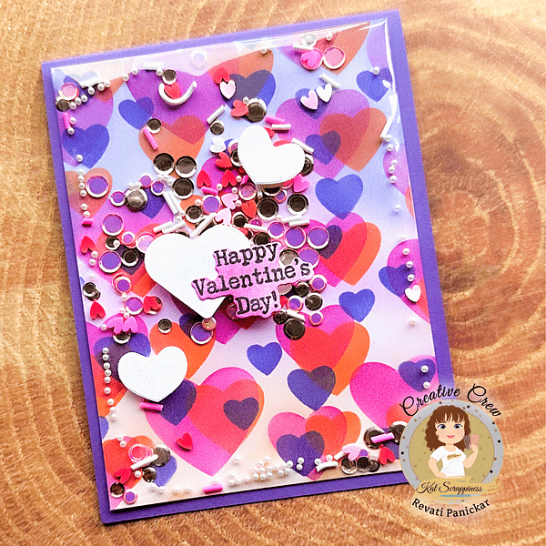 Bokeh Hearts Layering Stencils - 3pk