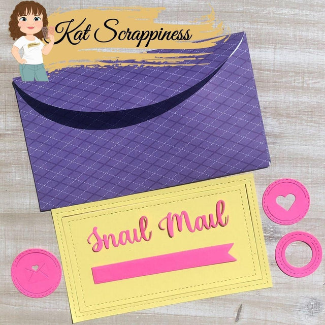 Snail Mail - Mini Slimline Envelope Craft Dies