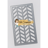 MINI Slimline Chevron Background Craft Die