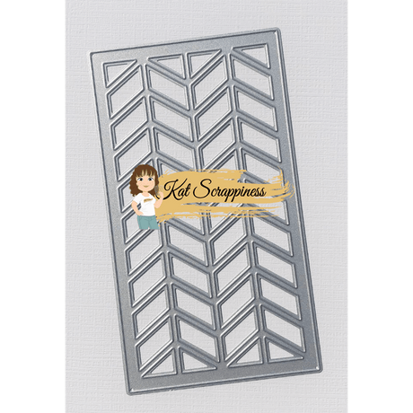 MINI Slimline Chevron Background Craft Die