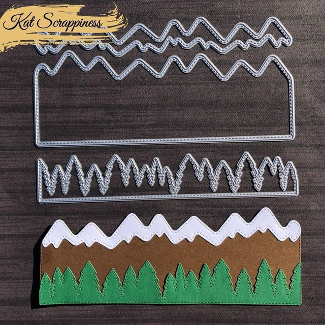 Slimline Mountainscape Craft Dies - CLEARANCE!