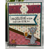 Congratulations for Being Born Cling Stamp by Riley & Co