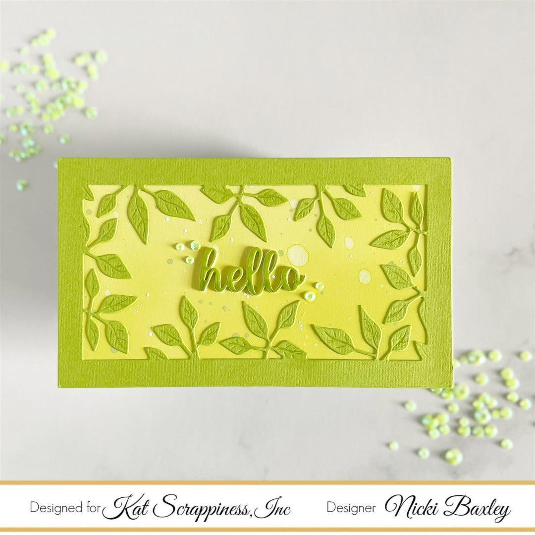 Mini Slimline Foliage Frame Craft Die