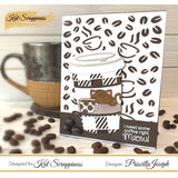 Coffee Time Background Die by Kat Scrappiness - Kat Scrappiness