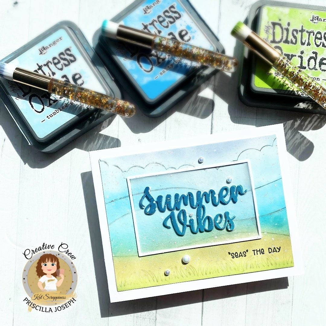 Summer Vibes Shadow Sentiment Craft Die