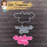 Rainbow Hugs Shadow Sentiment Craft Die