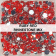 Ruby Red Rhinestone Mix