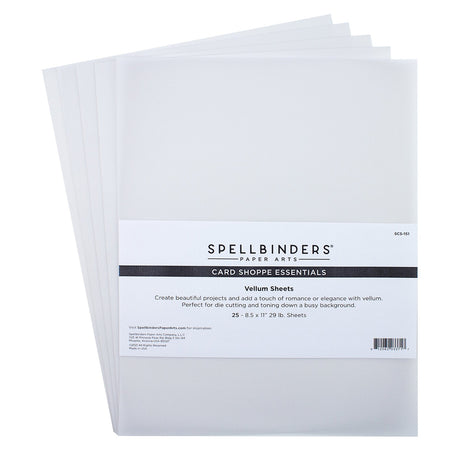 Vellum Sheets from the Card Shoppe Essentials Collection - 25 pk