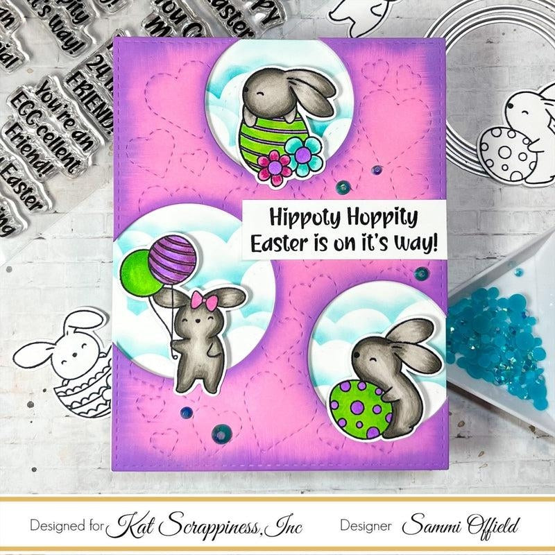 Hippity Hoppity Bunnies Clear Stamp