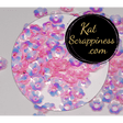 6mm Pink Flower Blossoms Sequins - Kat Scrappiness