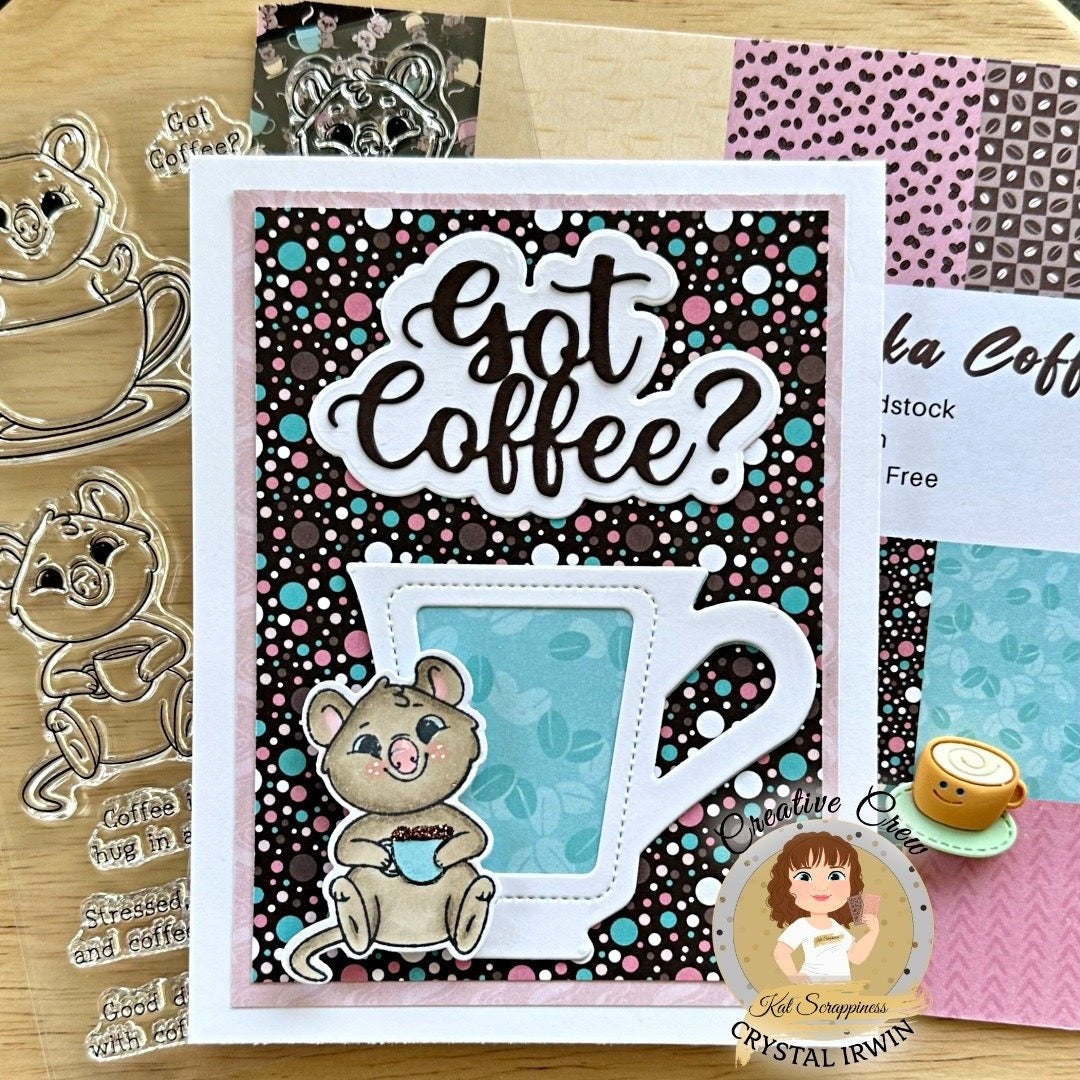 Coffee Quokka 6x6 Paper Pad