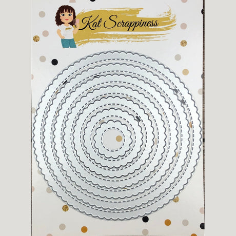 Stitched Scalloped Circle Craft Dies