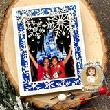 Snowflake Frame Background Craft Die