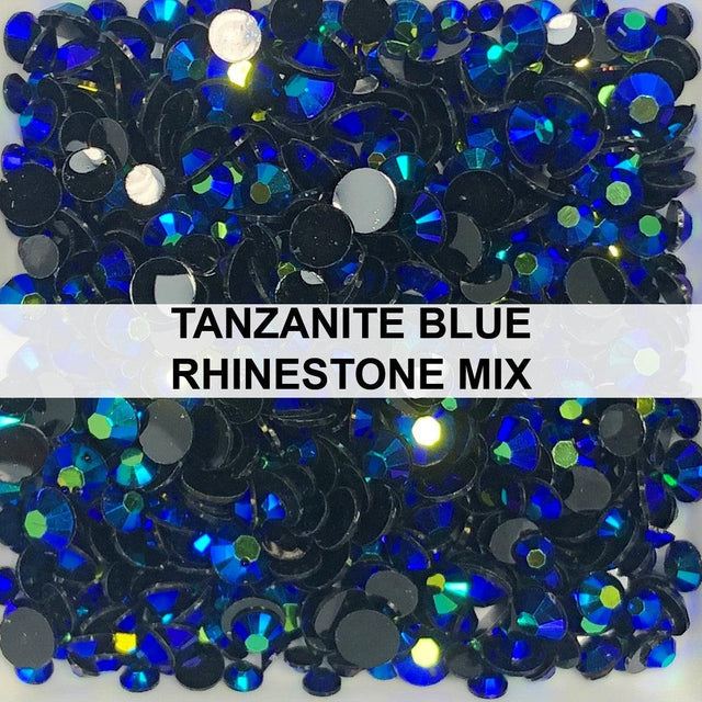 Tanzanite Blue Rhinestone Mix