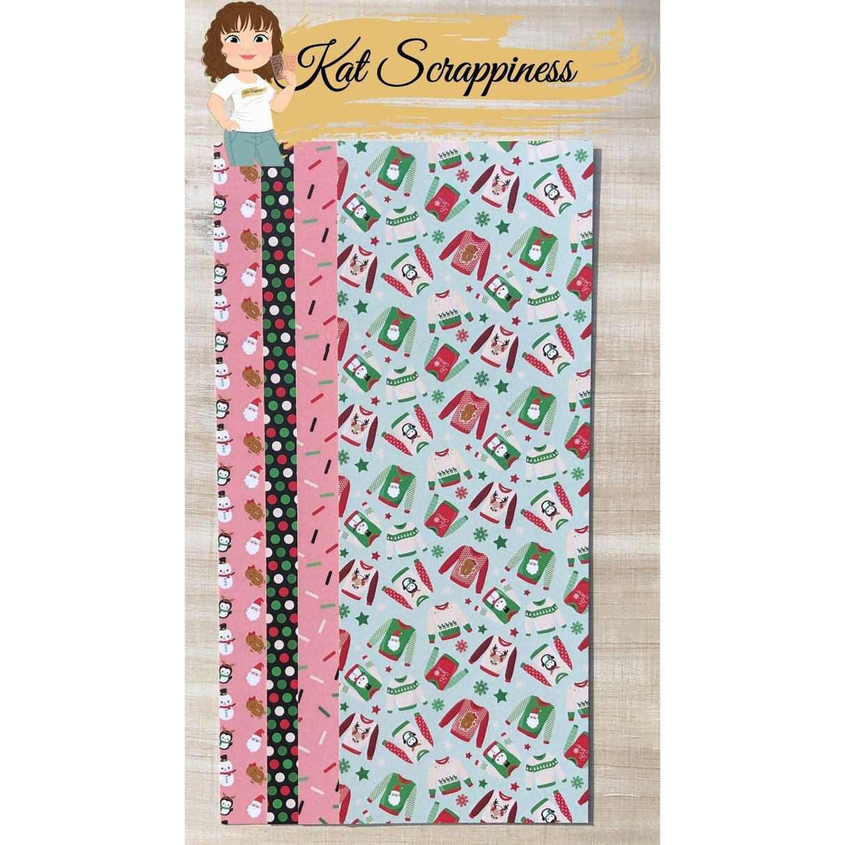 Ugly Sweater Slimline Paper PAD - CLEARANCE - RETIRING! - CLEARANCE!