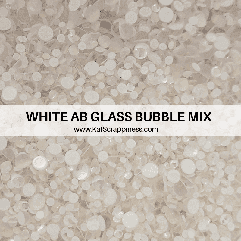 White AB Glass Bubble Mix