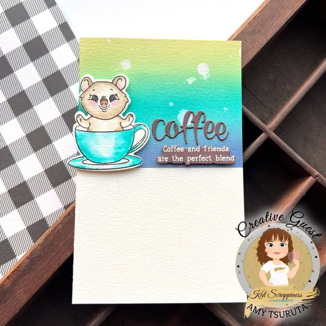 Coffee Quokka Stamp Set