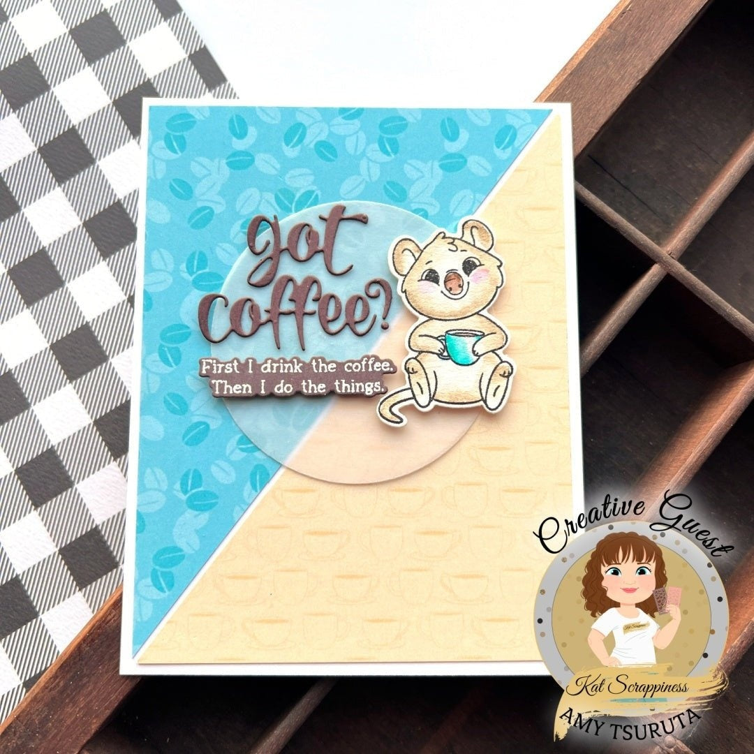 Coffee Quokka Stamp Set