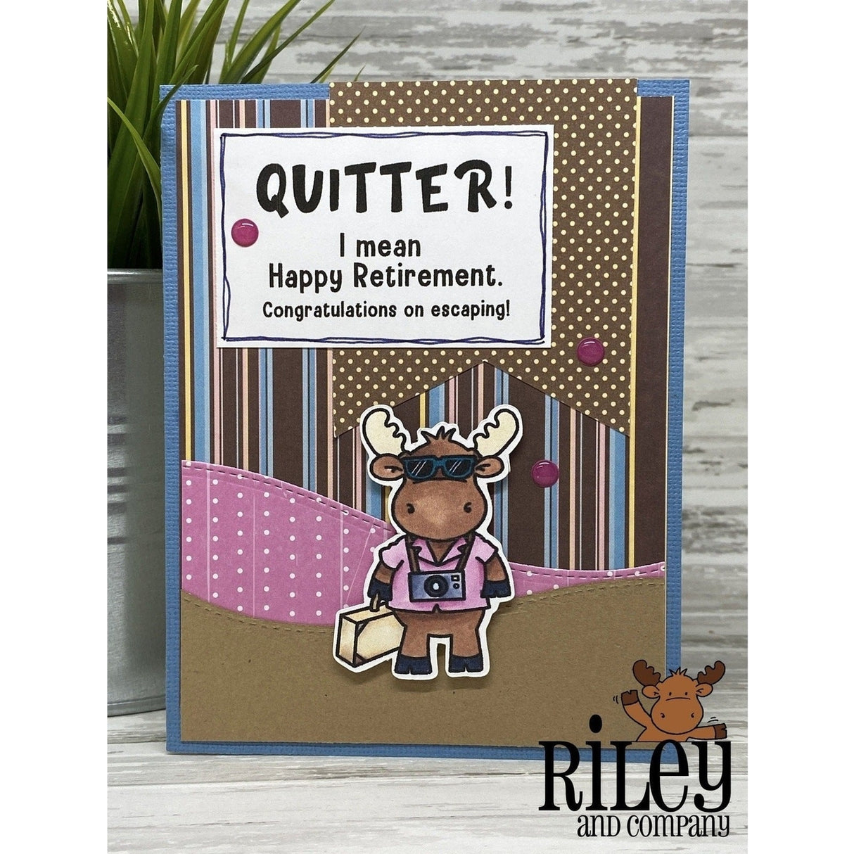 Quitter Cling Stamp by Riley & Co