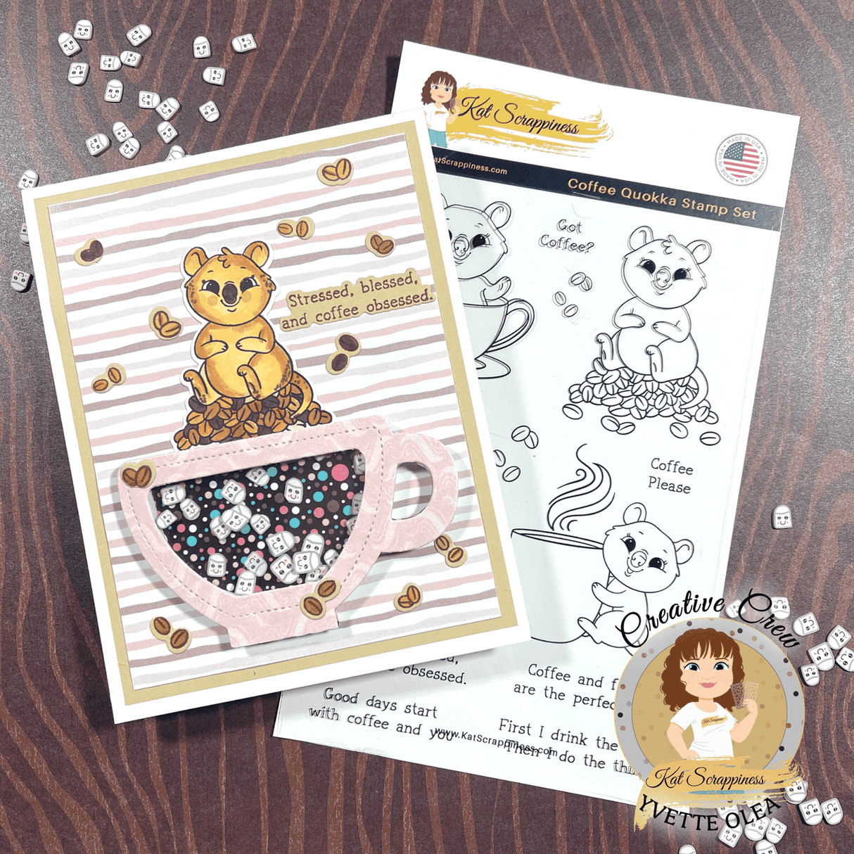 Coffee Quokka Stamp Set