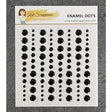 Black Enamel Dots - 96pc