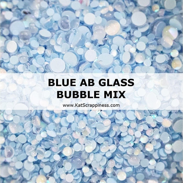 Blue AB Glass Bubble Mix