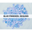 Blue Pinwheel Sequins - Kat Scrappiness