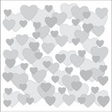 Bokeh Hearts Layering Stencils - 3pk