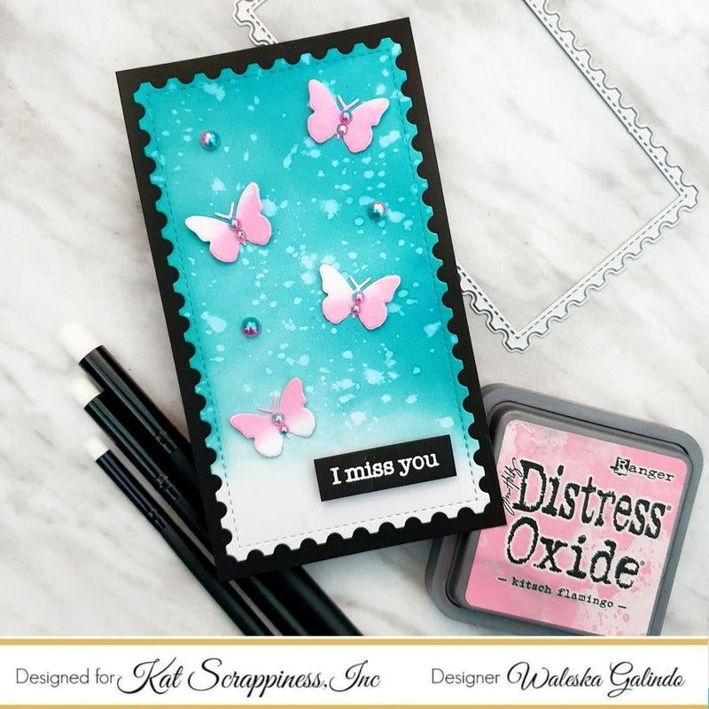 MINI Slimline Postage Stamp Edge Craft Dies