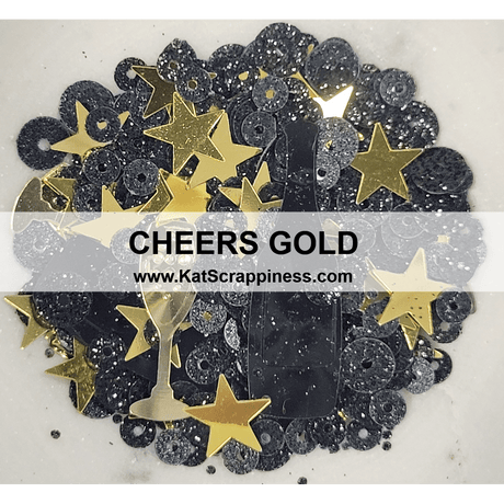 Cheers Gold Sequin Mix