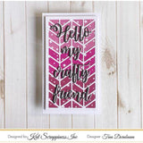 MINI Slimline Chevron Background Craft Die