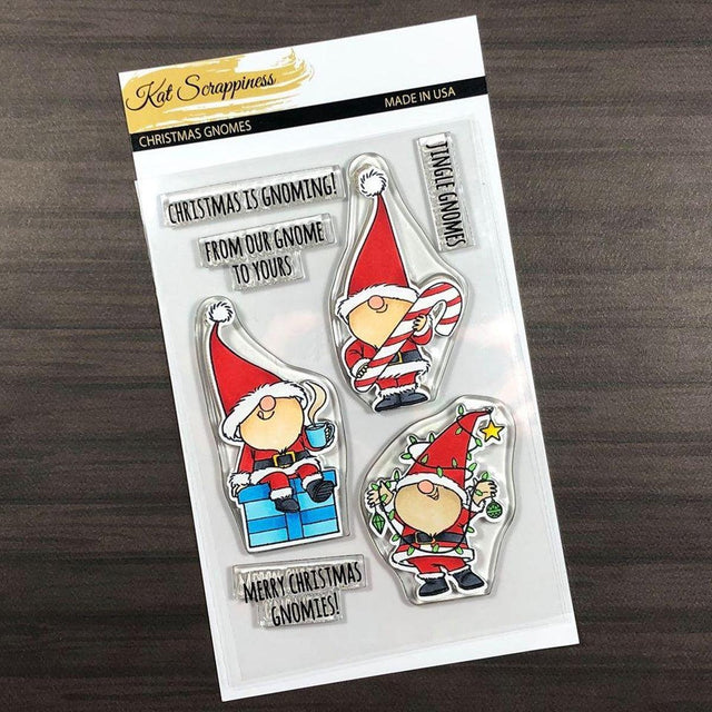 Christmas Gnome Stamp Set by Kat Scrappiness - Kat Scrappiness