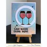 "Wine Not" 3x4 Stamp Set